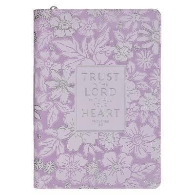 Journal Classic Zip Purple Trust in the Lord Purple Prov. 3:5 - cover