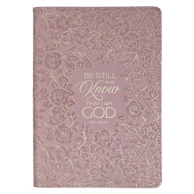 Journal Slimline Purple Be Still and Know Ps. 46:10 - cover
