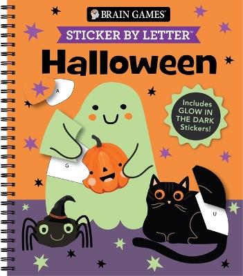 Brain Games - Sticker by Letter: Halloween: Includes Glow in the Dark Stickers! - Publications International Ltd,New Seasons,Brain Games - cover
