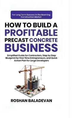 How to Build a Profitable Precast Concrete Business: Simplified Guide for Contractors, Step-by-Step Blueprint for First Time Entrepreneurs, and Quick Action Plan for Large Developers - Roshan Baladevan - cover