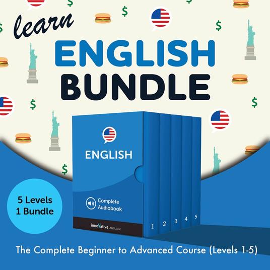 Learn English Bundle - The Complete Beginner to Advanced Course (Levels 1-5)