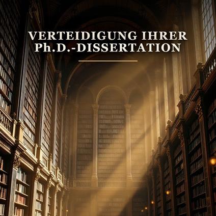 Verteidigung Ihrer Ph.D.-Dissertation