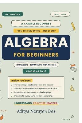 Algebra for Beginners - Aditya Narayan Das - cover