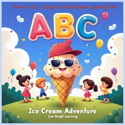 ABC Ice Cream Adventure: From A to Z, Scoop Up Some Sweet Learning Fun! - Lionbright Learning - cover