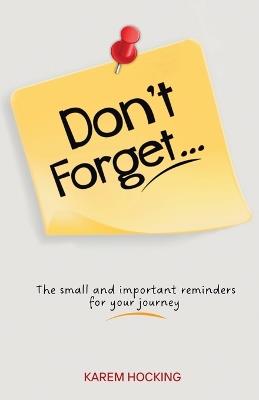 Don't Forget... - Karem Hocking - cover