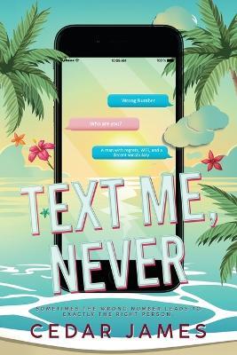 Text Me, Never - Cedar James - cover