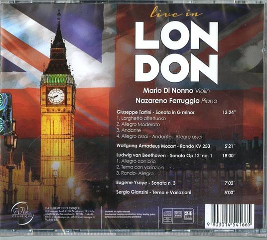 Live in London (with Mario Di Nonno) - CD Audio di Nazareno Ferruggio - 2