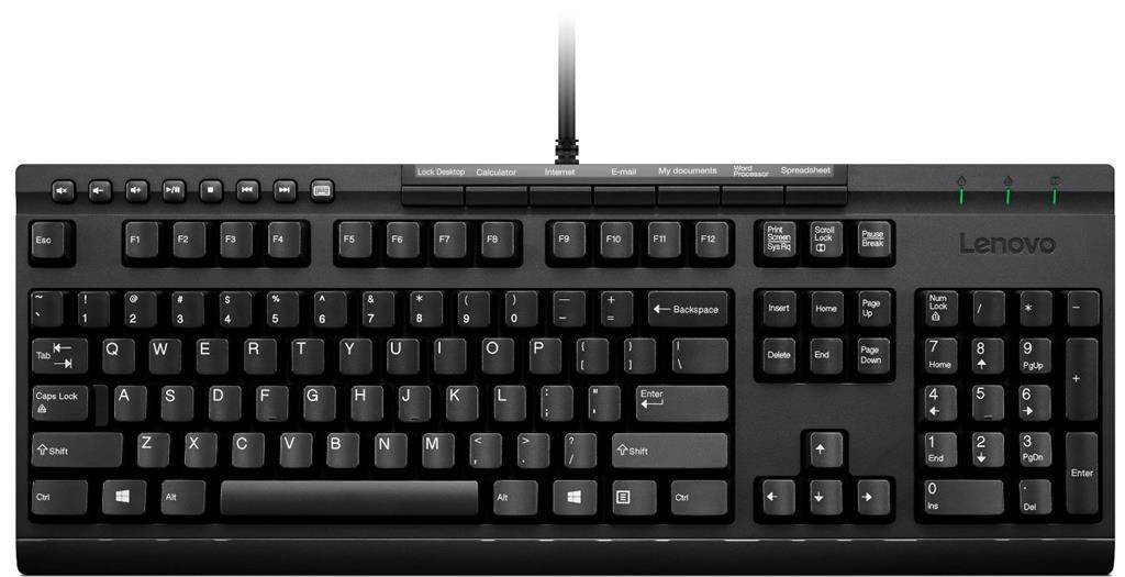 Lenovo Enhanced Performance USB Keyboard Gen II tastiera QWERTY Inglese