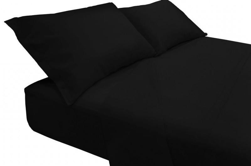 Completo Lenzuolo Lenzuola Tinta Unita Nero 1 Piazza E Mezza Tex Family Casa E Cucina Ibs