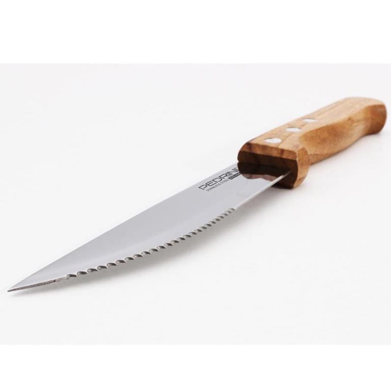 Set Cucchiai E Coltelli Per Pompelmo In Acciaio Inox Arcobaleno - 6 Pezzi Con Bordi Seghettati