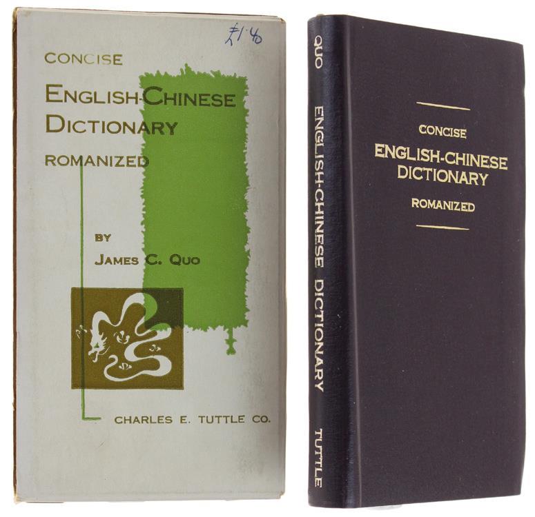 Concise EnglishChinese Dictionary Romanized. 13° Printing Libro
