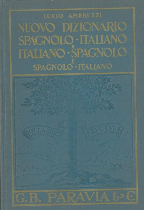 Nuovo Dizionario Spagnolo Italiano E Italiano Spagnolo Lucio Ambruzzi Libro Usato Paravia Ibs