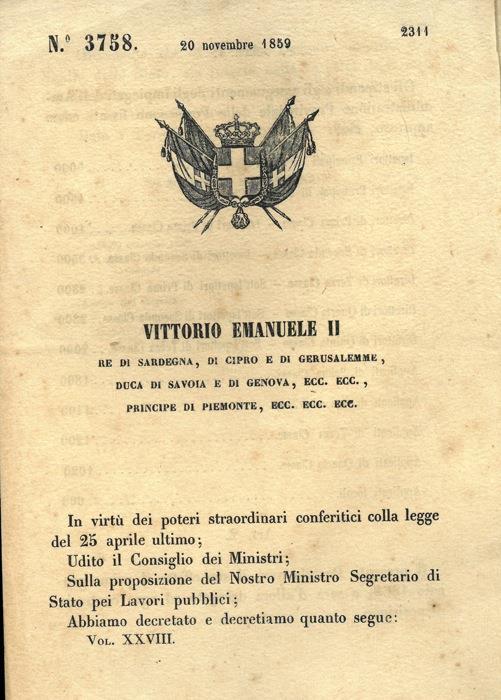Regio Decreto con cui vengono stabiliti gli stipendi degli impiegati delle Poste Libro Usato