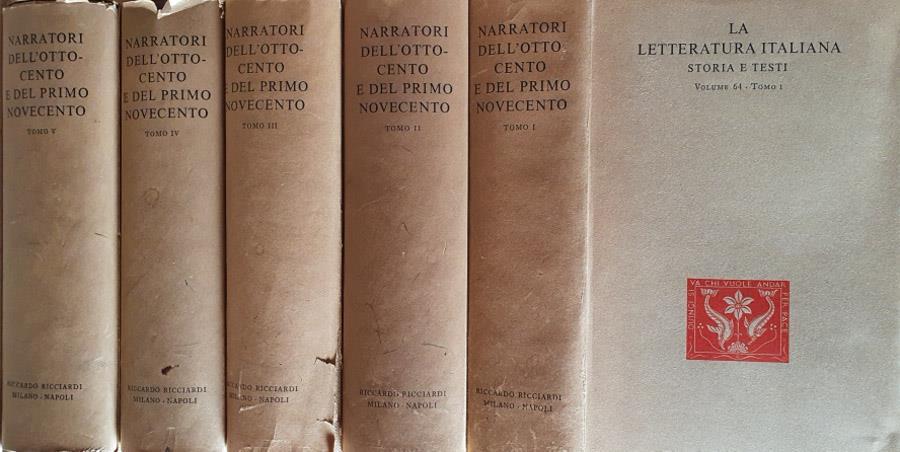 Narratori dell'Ottocento e del primo Novecento Aldo Borlenghi Libro