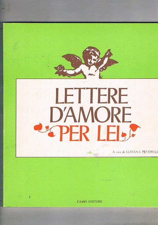 Lettere D amore Per Lei Romantiche Lunghe Lettere d'amore per lei - L. Peverelli - Libro Usato - ND - | IBS