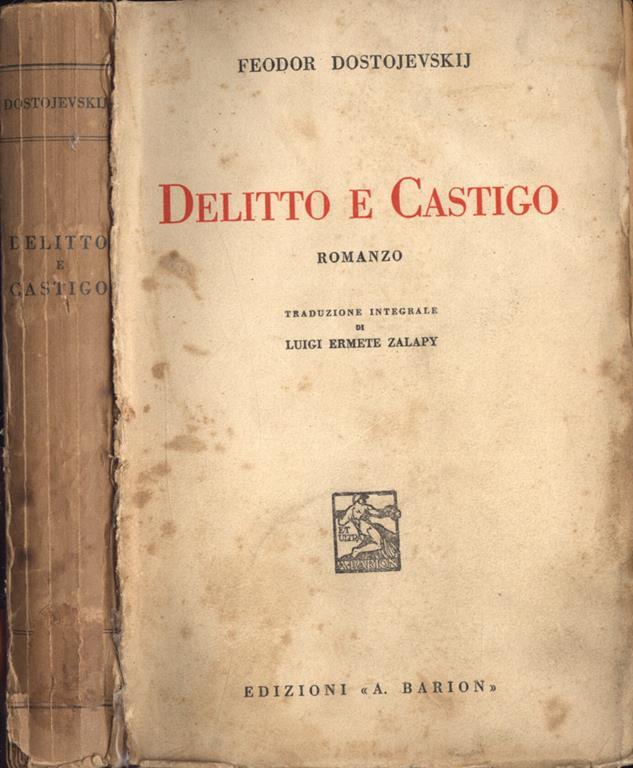Delitto e castigo Fëdor Dostoevskij Libro Usato Edizioni del Grifo IBS