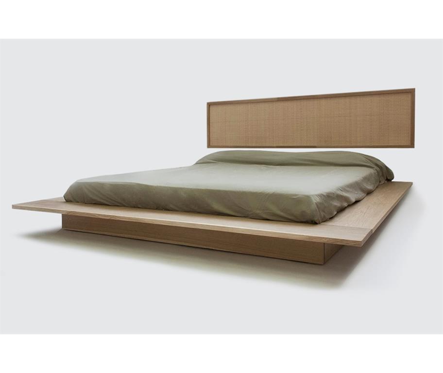 Letto In Legno Massello Chiaro Kiribati Misura 160x190 Cm Esterne 215 5x205 Tatami Vivere Zen Casa E Cucina Ibs