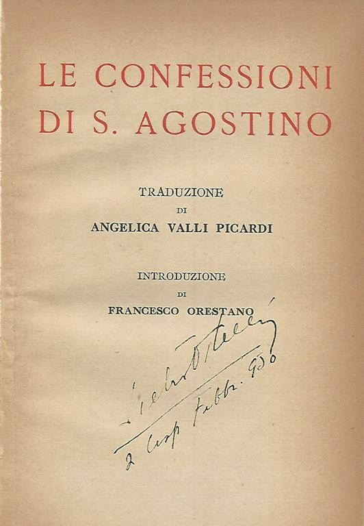 Le Confessioni Di Sant Agostino Pdf Le confessioni di S. Agostino - Agostino (sant') - Libro - Edizioni