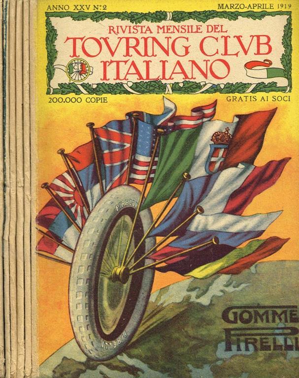 Rivista Mensile Del Touring Club Italiano Anno Xxv Libro Usato