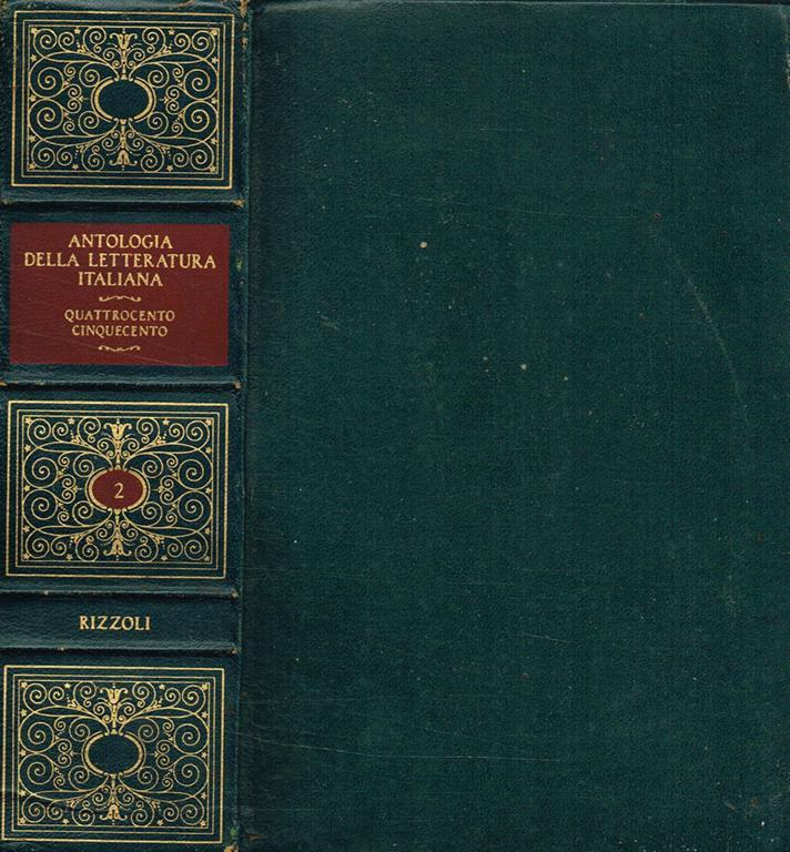 Antologia Della Letteratura Italiana Vol Ii Il Quattrocento E Il