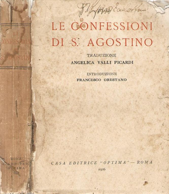 Le Confessioni Di Sant'agostino Frasi Le confessioni di S. Agostino - Agostino (sant') - Libro Usato - Casa