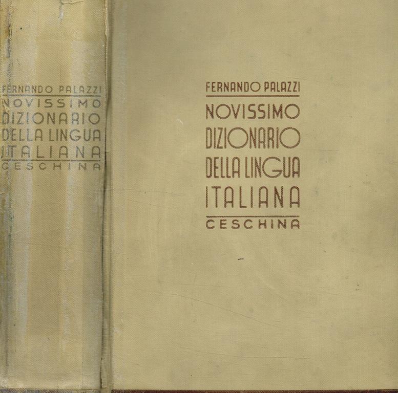 Novissimo dizionario della lingua italiana. Etimologico,