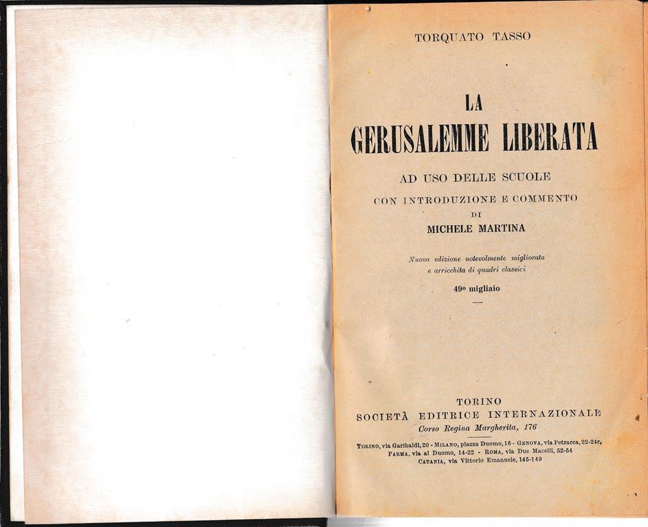 Parafrasi Gerusalemme Liberata Canto 1 Ottave 1 19