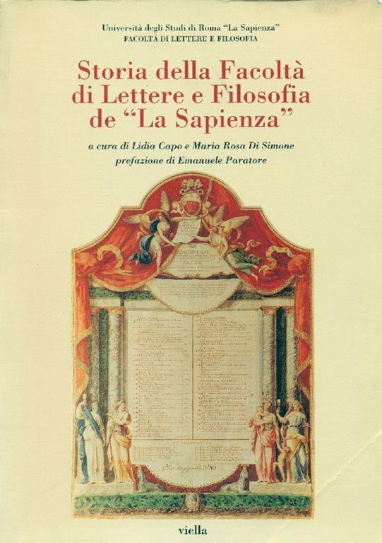 Facoltà Di Lettere E Filosofia Sapienza