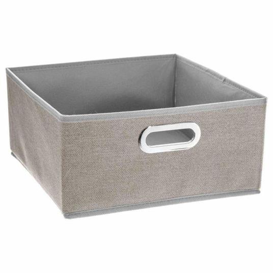 HNZIGE Set di 4 cubi portaoggetti in tessuto per mensole, 30 x 30 cm, cestini decorativi con manici, cestini verdi per organizzare la casa dei bambini (verde bianco