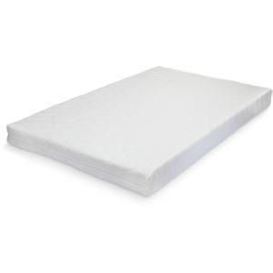 Letto in Legno di Pino con Pediera e Testiera Alta con Materasso a Schiuma Fredda 140 x 200 cm Color Grigio Scuro en.casa