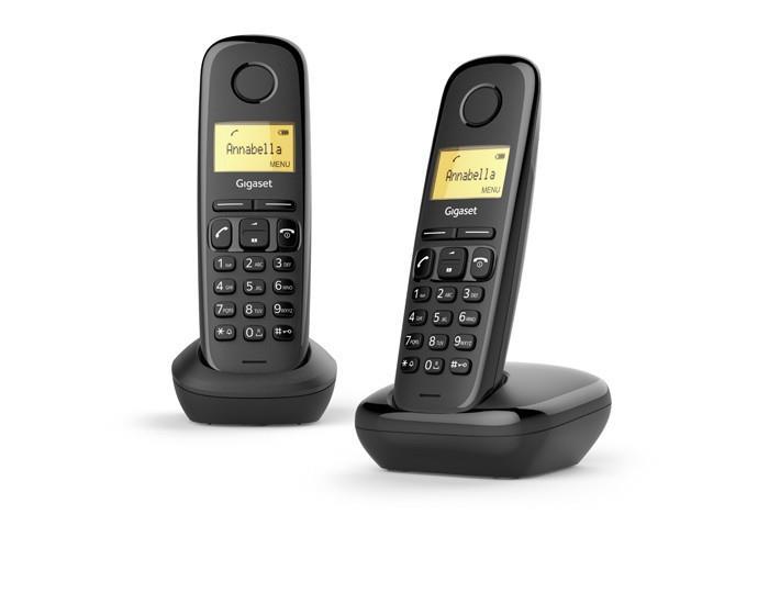 Gigaset A170 Duo Analog/DECT telephone Nero Identificatore di chiamata -  Gigaset - Telefonia e GPS | IBS