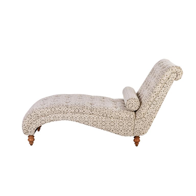 Chaise-Longue in Velluto Color Borgogna MURET