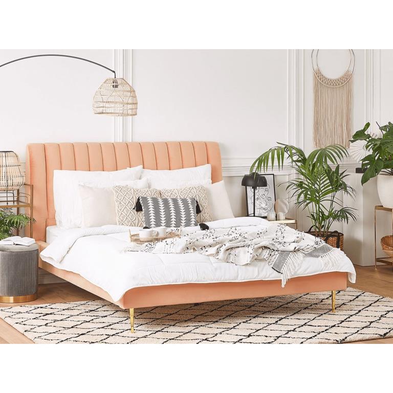 Beliani Letto Color Legno 160 x 200 cm Zen