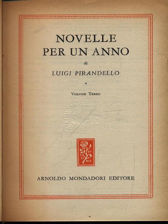 Novelle Per Un Anno Volume Secondo - 