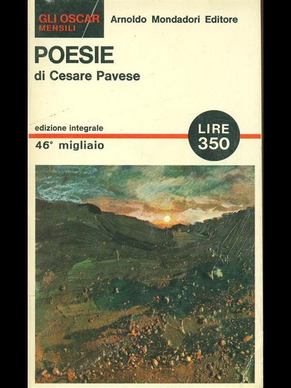 Poesie Cesare Pavese Libro Usato Mondadori Gli Oscar Mensili Ibs