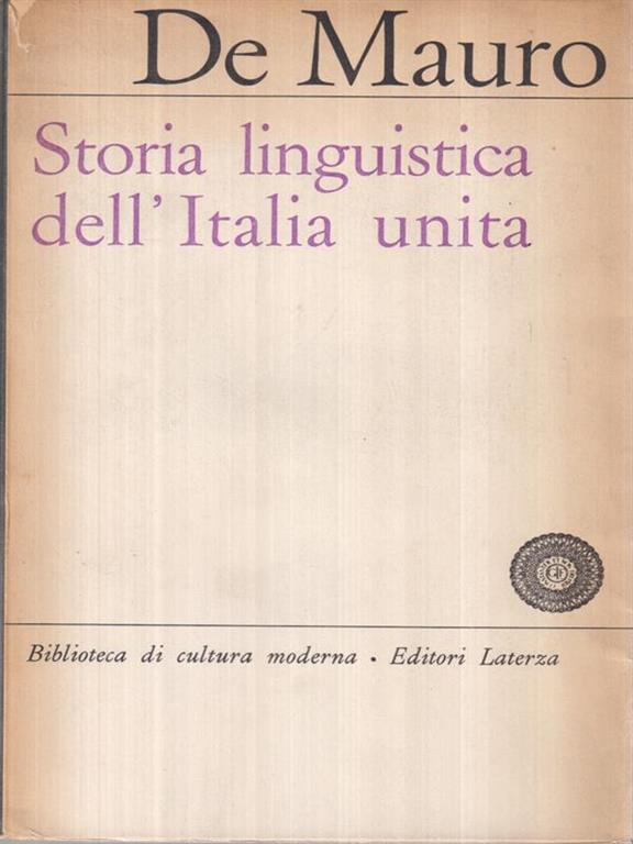 Tullio De Mauro Storia Linguistica Dellitalia Unita Pdf