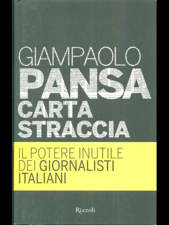 giampaolo pansa carta straccia