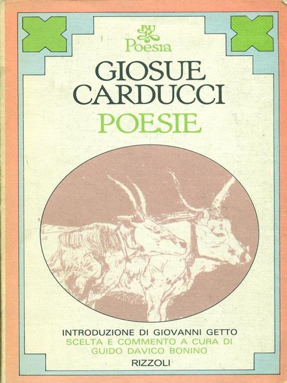 Poesie Giosue Carducci Libro Usato Rizzoli Bur Ibs