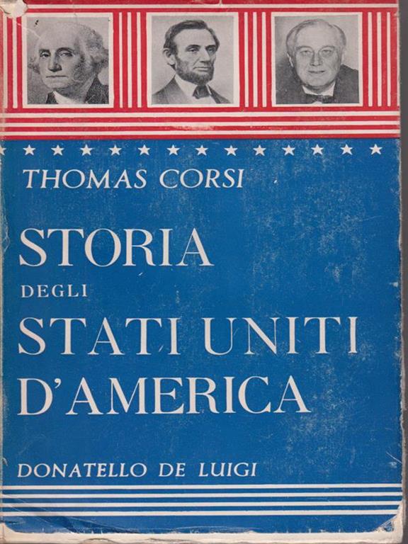 Storia degli stati uniti d'america Thomas Corsi Libro Usato