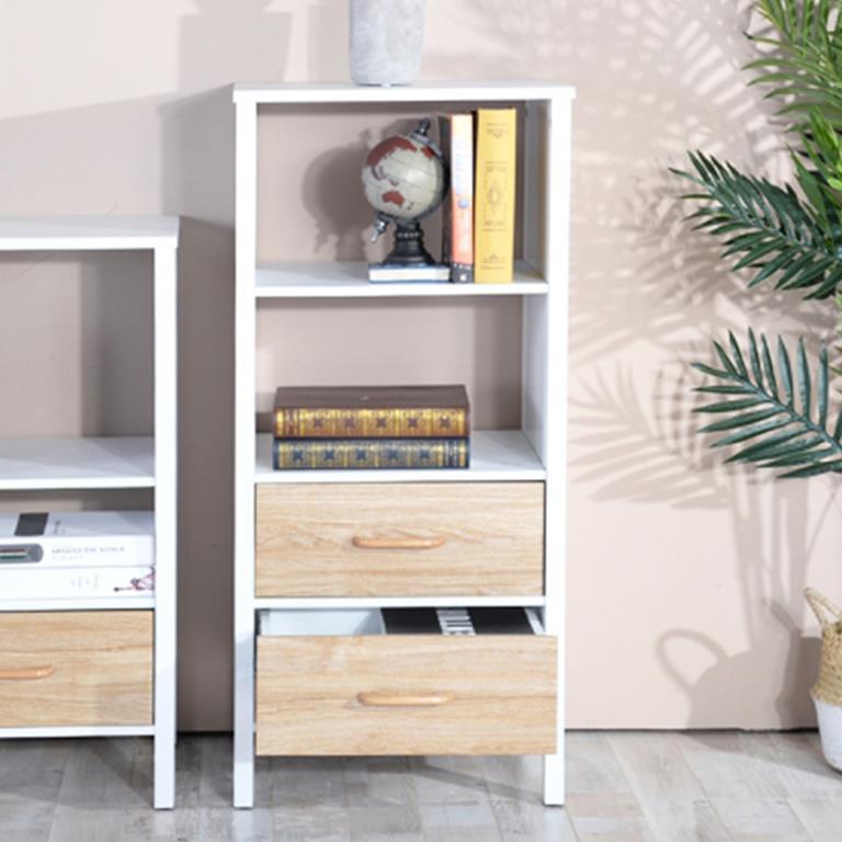 scaffali con cassetti