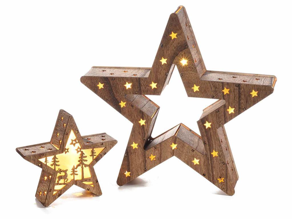 Stelle Di Natale In Legno