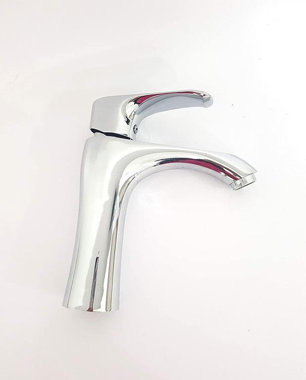 Miscelatore Monocomando AICA Per Lavabo - Cromato, Con Flessibili 40cm, G1/2 - Foto 2