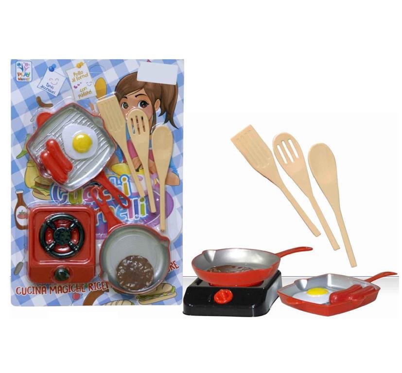 Set Cucina Giocattolo Per Bambini - 29 Pezzi Con Pentole, Accessori E Cibo Finto, Gioco Di Ruolo 3+ Anni - Foto 13