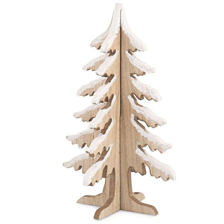 Albero Di Natale 40cm.Albero Natale Decorativo In Legno Natuale 40 Cm Abete Nd Casa E Cucina Ibs