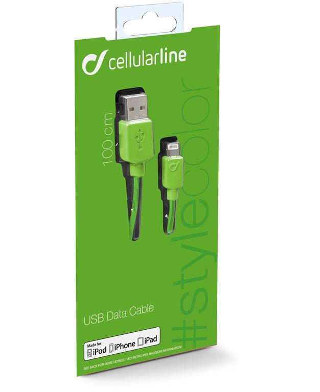 Cellularline Data Cable #Stylecolor Lightning Cavo per la Cellularline Data Cable #Stylecolor Lightning Cavo per la