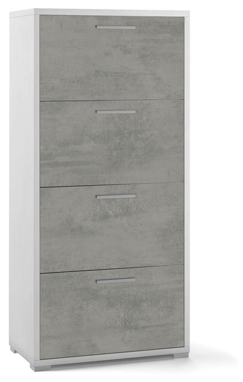 Sarmog Mobile SCARPIERA 4 Ante A RIBALTA H153 L71 P29 Cm Struttura Cemento Db564k