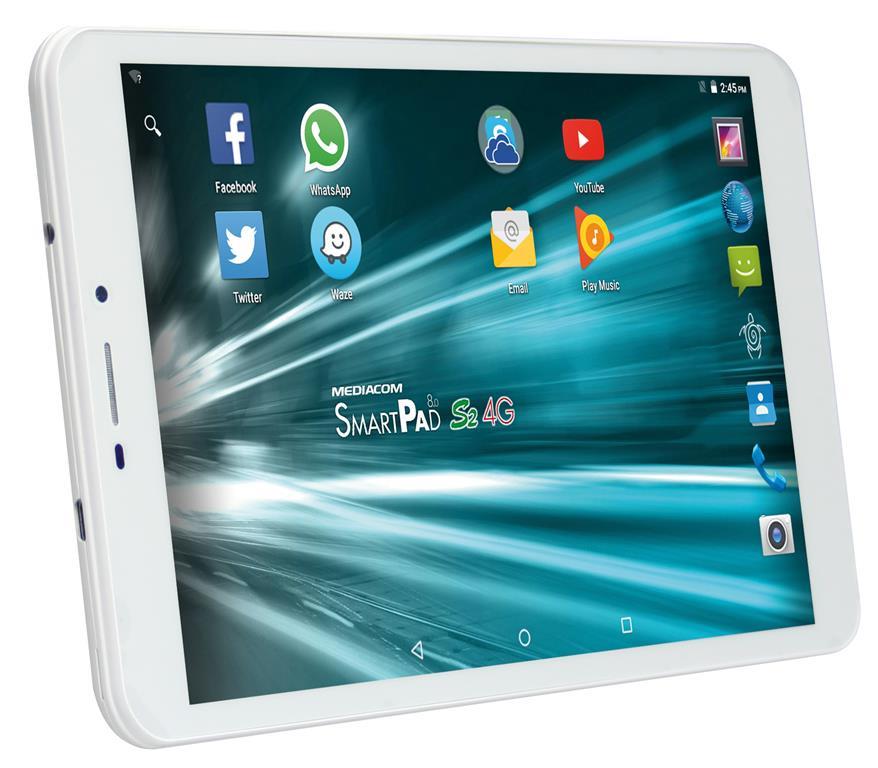 Tablet Smartpad 8.0 S2 4G 8" 16Gb WiFi + Cellular Bianco