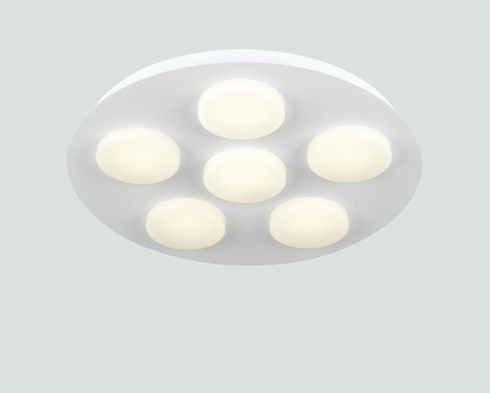 Plafoniere Con Lampadine Led : Led madison r plafoniera circolare con luci rotonde bianche