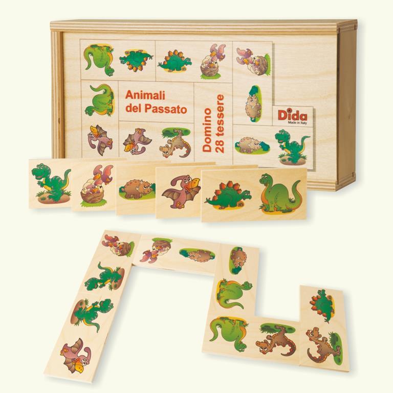 Bigjigs Toys Domino Animali Bosco Legno - 28 Pezzi Educativo Bambini 2+ Anni - Foto 1