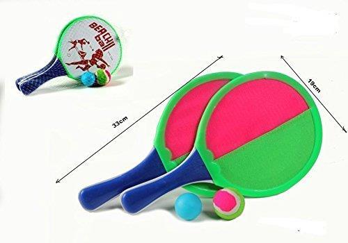 Racchette Racchettoni In Velcro Con Palla Da Spiaggia Per Giocare In Giardino
